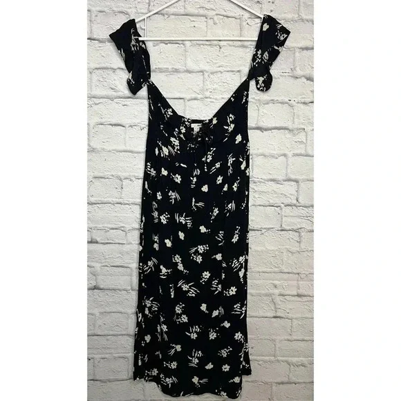 AMUSE SOCIETY Regency Off the Shoulder Midi Dress Floral Print size XS - Picture 3 of 11